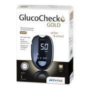 Produktabbildung: GlucoCheck GOLD Blutzuckermessgerät Set mmol/l 1 St