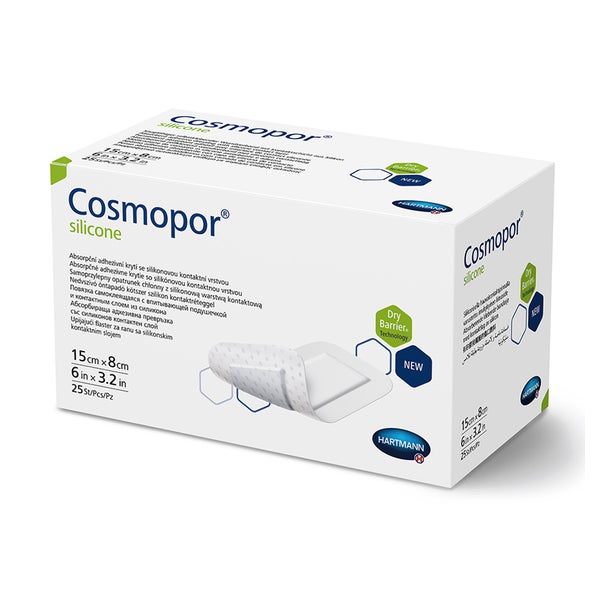 Cosmopor silicone Wundschnellverband 15 x 8 cm 25 St