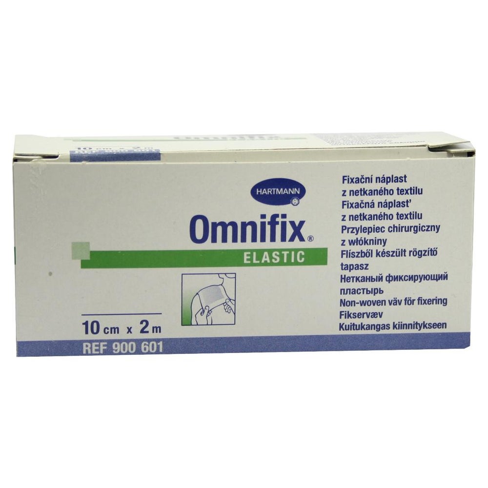 Hartmann Omnifix elastic Fixiervlies, 10 cm x 2 m, hypoallergen - Packung = 1 Rolle 1 St