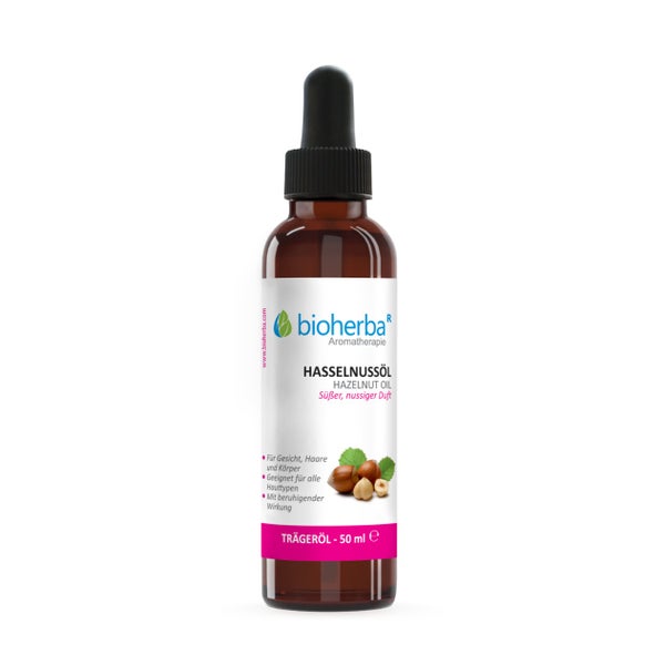 Bioherba Haselnussöl Reines Haselnuss-Trägeröl 50 ml