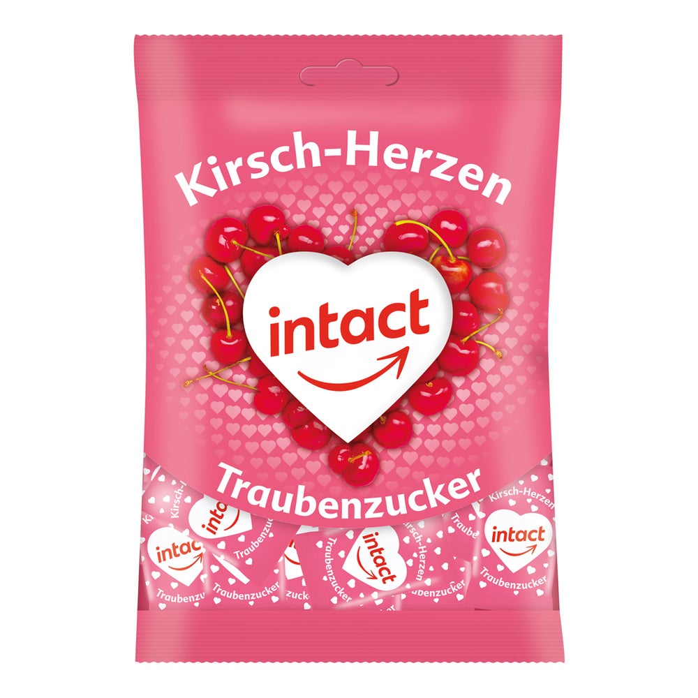 Intact Traubenzucker Beutel Herzen 75 g