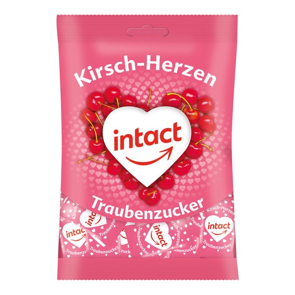 Intact Traubenzucker Beutel Herzen 75 g
