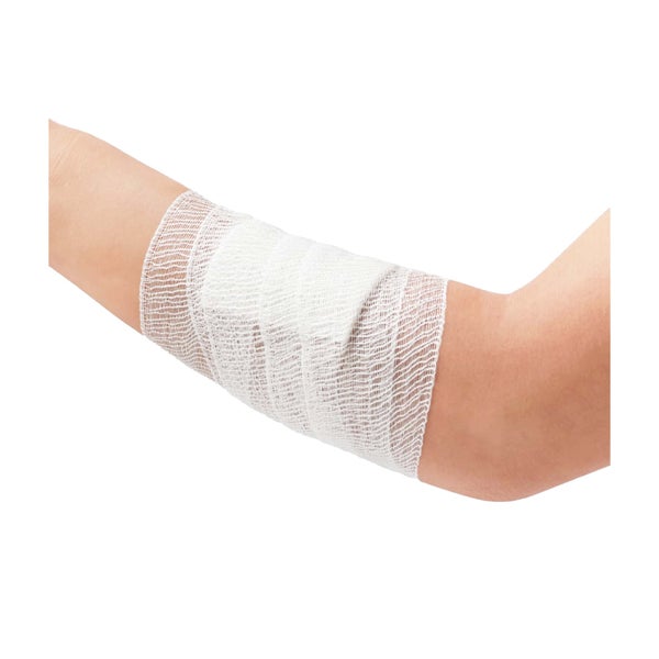 Lohmann & Rauscher Geka Mullbinde, starr, 20-fädig, weiß - 1 Packung = 20 Stück, lose im Karton, Maße: 12 cm x 4 m 20 St