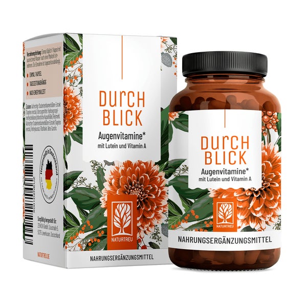 Augenvitamine mit Lutein und Vitamin A - Durchblick - NATURTREU® 90 St