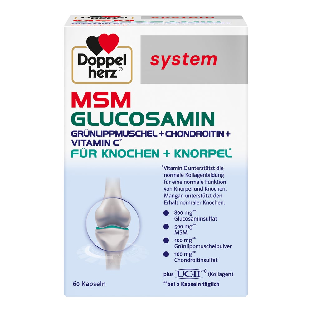 Doppelherz MSM Glucosamin system Kapseln 60 St