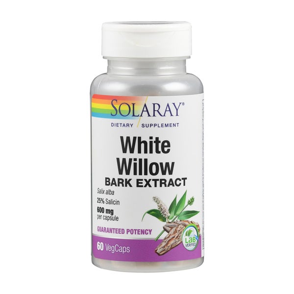 White Willow Bark Silberweide 600 Mg Solaray Kaps. 60 St