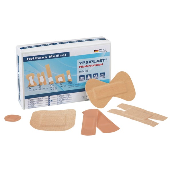 Holthaus Medical YPSIPLAST Pflastersortiment, wasserabweisend, 8 Sorten 50 St