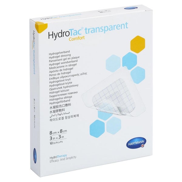 Hydrotac Transparent Hydrogelverb.8x8 cm 10 St