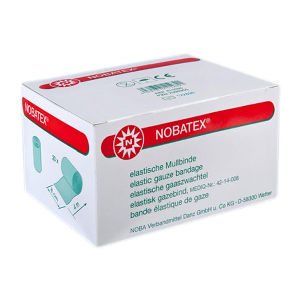 NOBA Nobatex elastische Mullbinden ohne Folie 20 Stück - 4 m x 6 cm 20 St