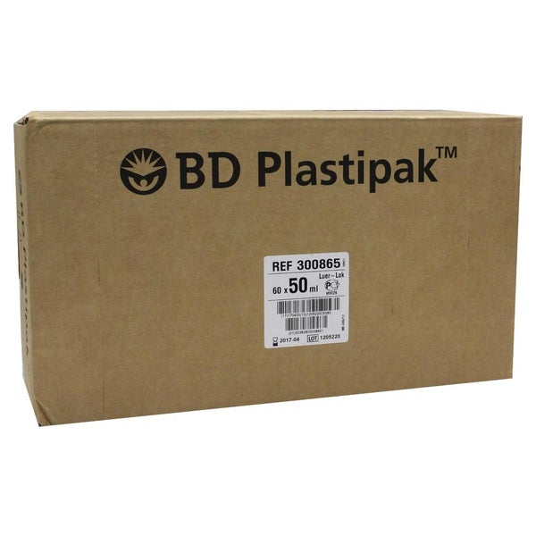 BD Plastipak Spr.50 ml Luer Lok zentr. 60X50 ml