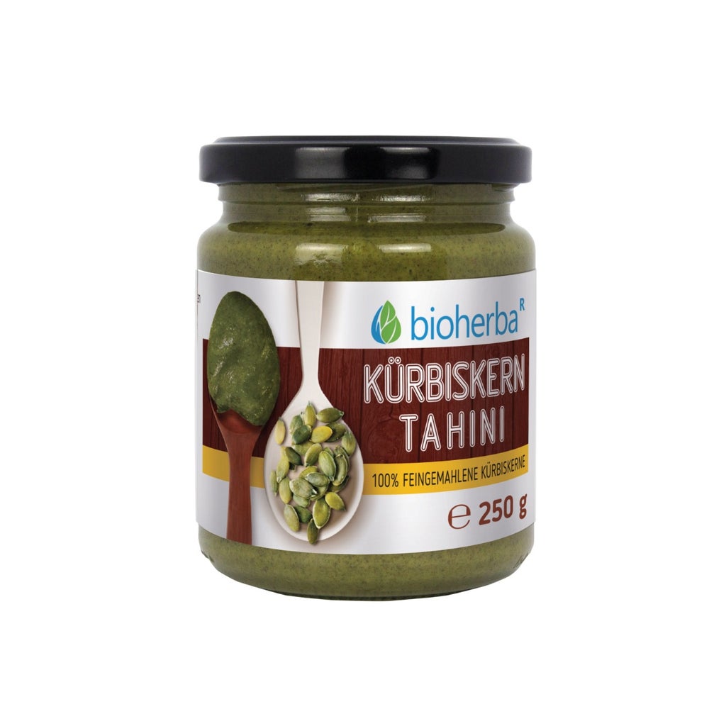 Bioherba Kürbiskern Tahini 100% feingemahlene Cashewkerne 250 g