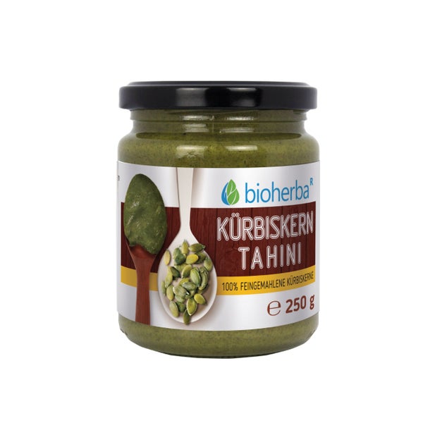 Bioherba Kürbiskern Tahini 100% feingemahlene Cashewkerne 250 g