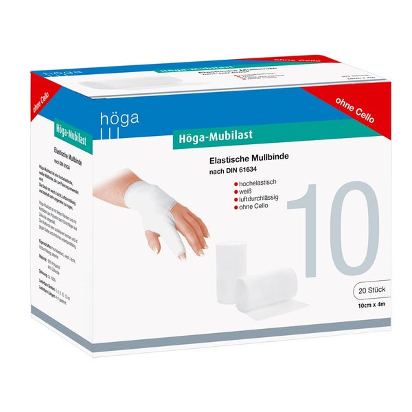 Höga-mubilast Fixierbinde 10 cmx4 m o.Ce 20 St