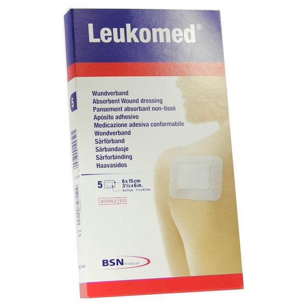 BSN Leukomed Wundverband 5 Stück - 15 x 8 cm 5 St