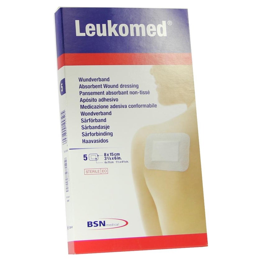 Leukomed Sterile Pflaster 8x15 cm 5 St, 5 St online kaufen | DocMorris 