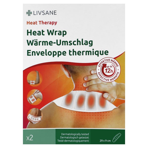 Livsane Wärme-umschlag Selbstklebend 9x2 2 St