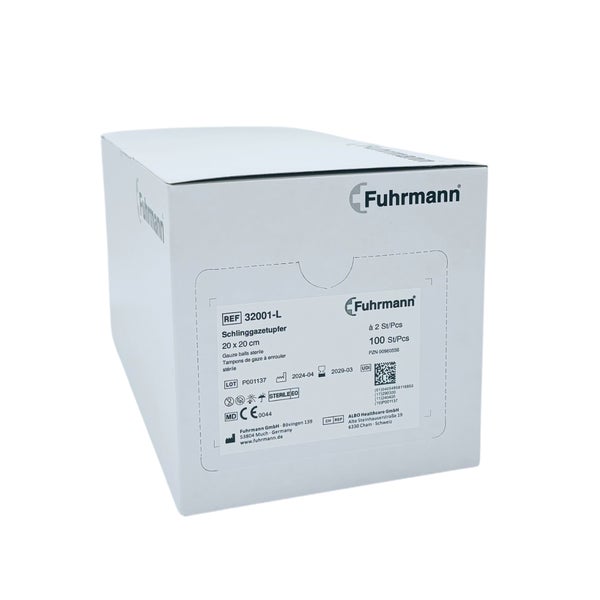 Schlinggazetupfer 20x20cm Pflaumengroß s 100 St
