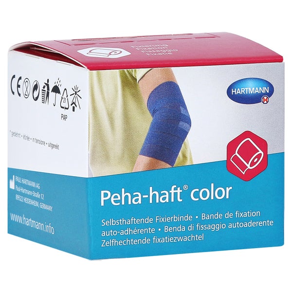 Peha-haft Color Fixierbinde 4 cmx4 m bla 1 St
