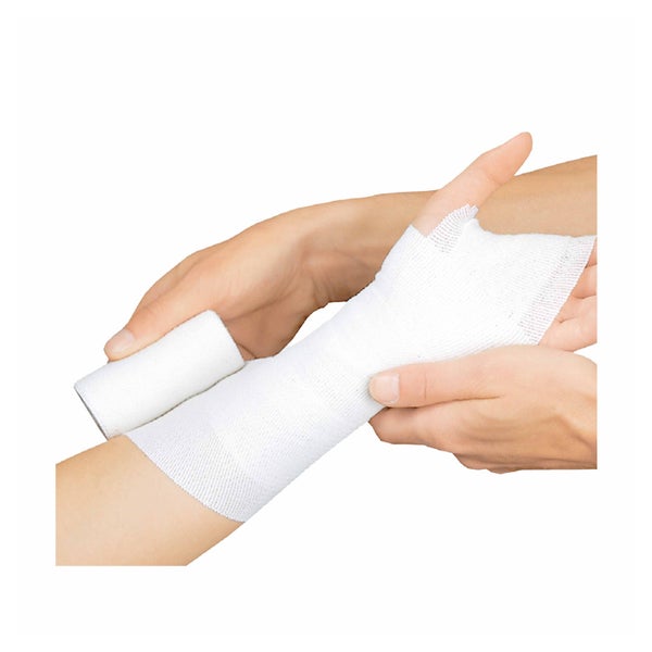 Lohmann & Rauscher Lenkideal Idealbinde, dauerelastisch, mit Verbandklammern, weiß - 1 Stück, einzeln eingesiegelt, Maße: 15 cm x 5 m 1 St