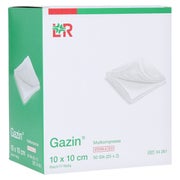 Produktabbildung: Lohmann & Rauscher Gazin Mullkompresse steril 8- fach, 25 x 2 Stück - 10 x 10 cm 25X2 St