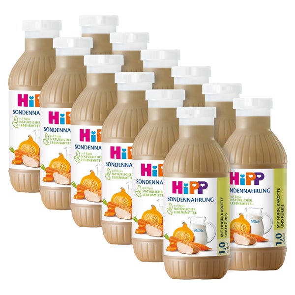 HIPP Sondennahrung Huhn Karotte & Kürbis 12X500 ml