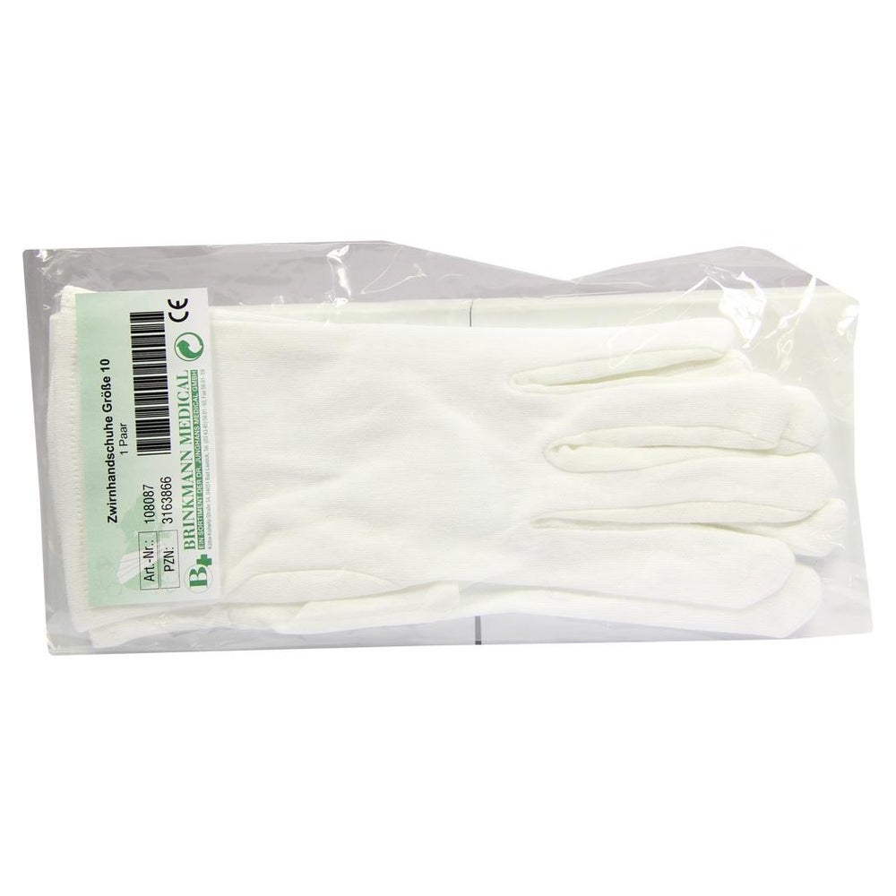 Handschuhe Zwirn BW Gr.10 weiß 2 St