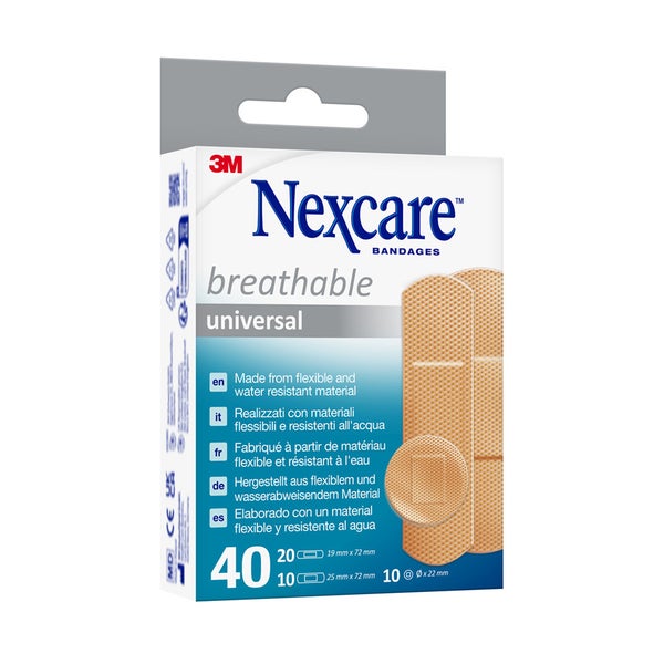Nexcare Breathable Universal Pflaster 3 40 St
