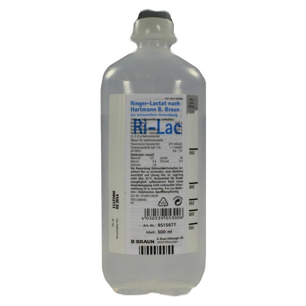 Ringer Lactat N.hartm.b.braun Ecofl.Plus 500 ml