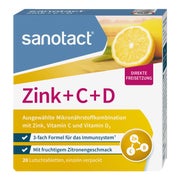 Produktabbildung: sanotact Zink + C + D Lutschtabletten 20 St