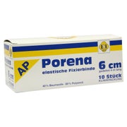 Porena Elast.mullbinde 6 cm weiß o.Cello 10 St