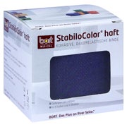 Produktabbildung: BORT Stabilocolor haft Binde 6 cm blau 1 St