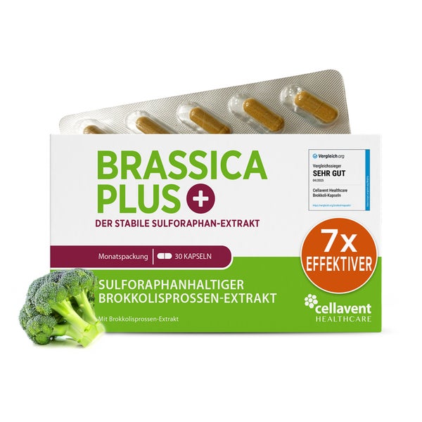 Brokkolisprossen Extrakt Kapseln hochdosiert – Brassica PLUS 30 St