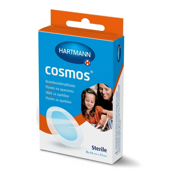 Hartmann Cosmos Brandwundenpflaster, Hydrogel, transparent 8 St