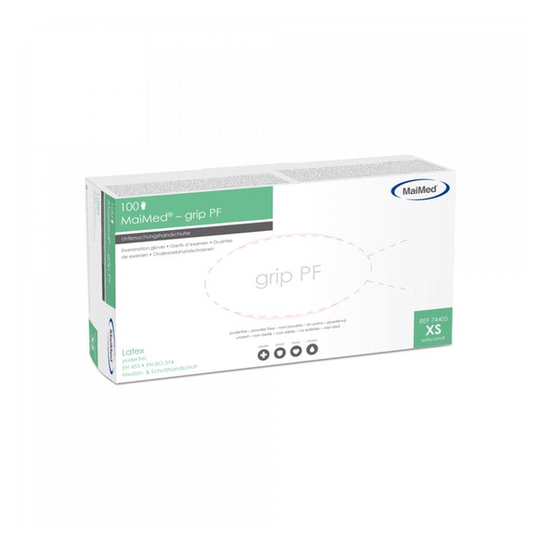 MaiMed® grip PF Einmalhandschuhe Latex - M 100 St