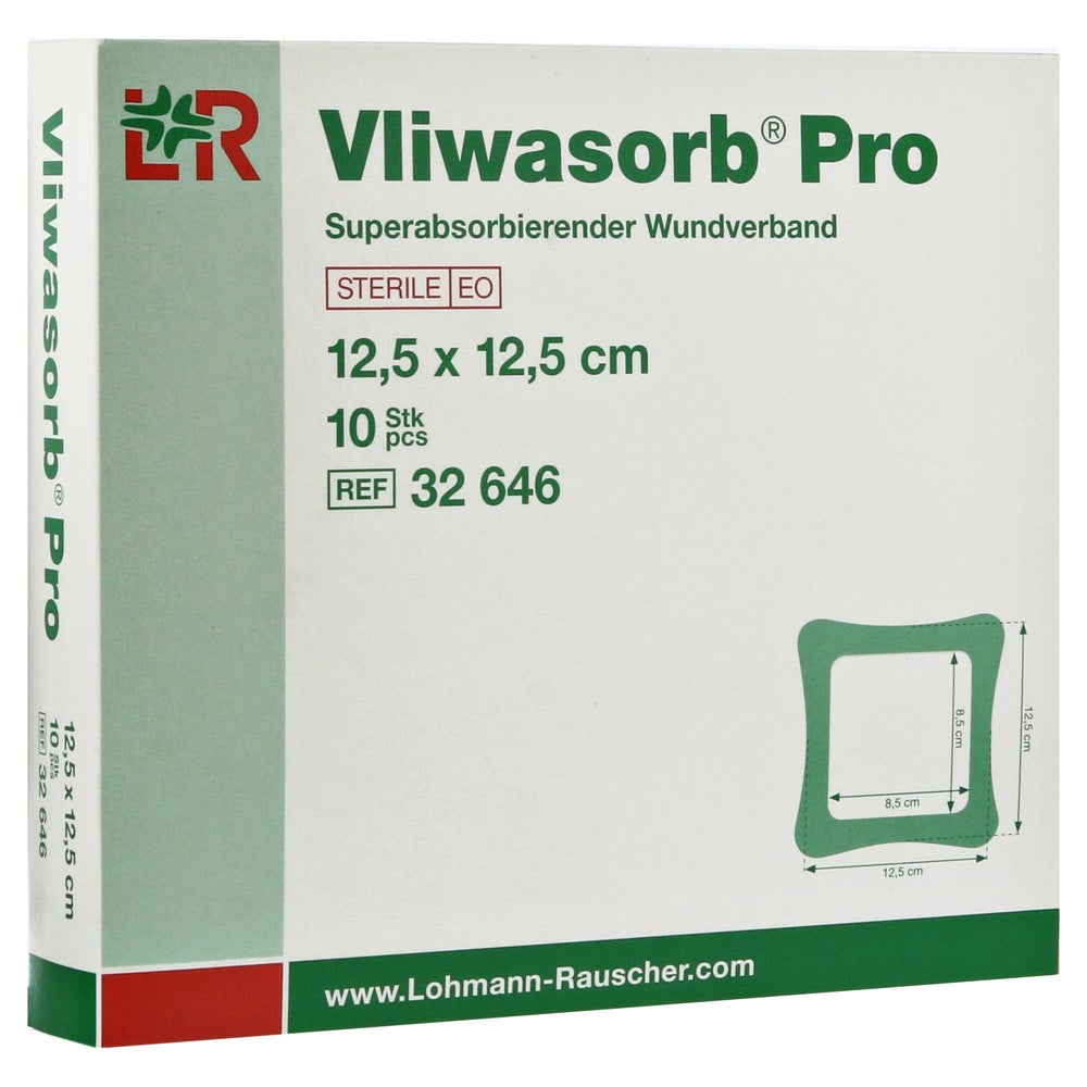 Lohmann & Rauscher Vliwasorb Pro Wundverband 10 Stück - 12,5 x 12,5 cm 10 St