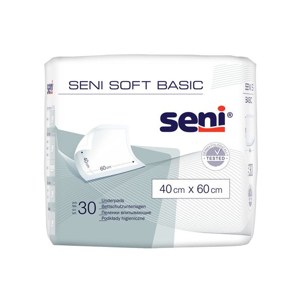 Seni Soft Basic 40 x 60 cm Bettschutzunterlagen Unisex 30er Pack 12X30 St