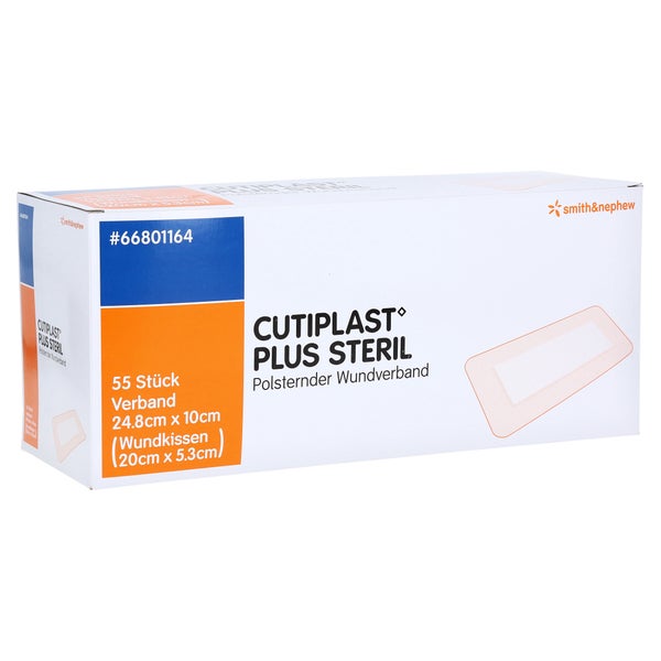 Cutiplast Plus Steril 10x24,8 cm Verband 55 St