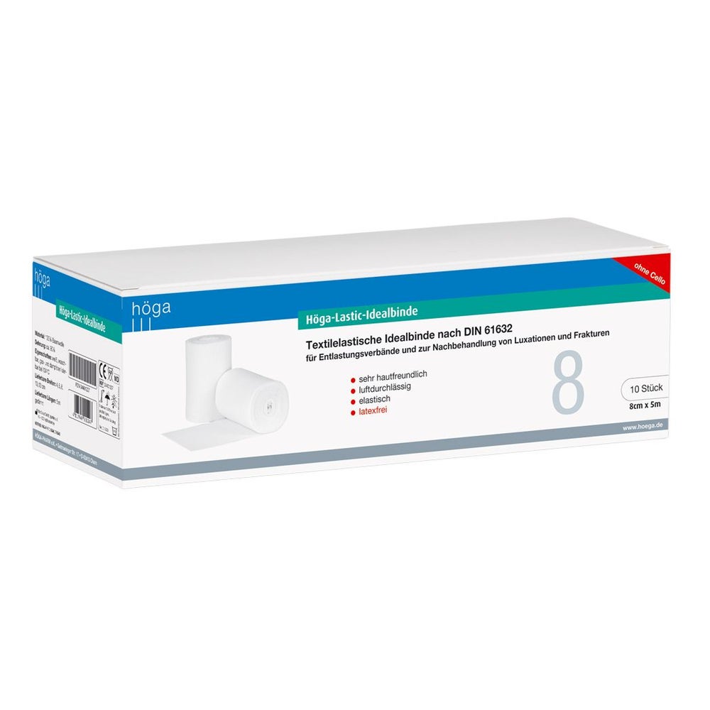 Höga-lastic Idealbinde 8 cmx5 m o.Cellop 10 St