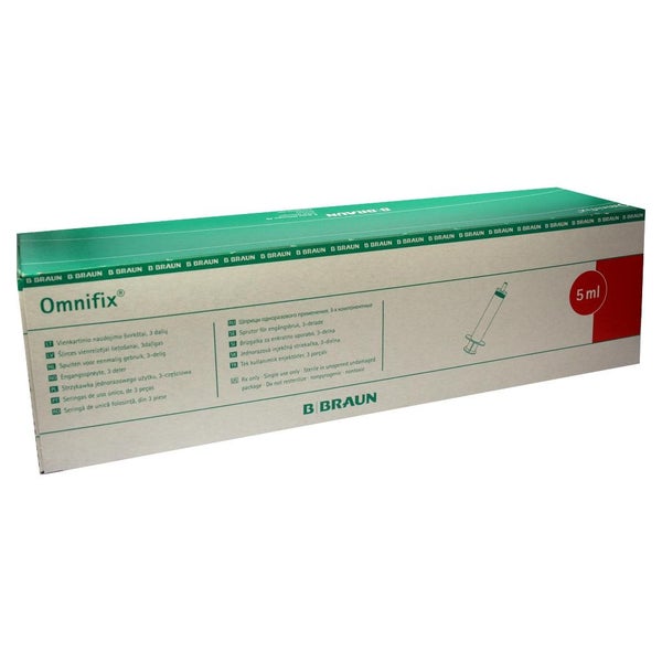 B. Braun Omnifix Spritze Luer Lock Solo 5 ml 100X5 ml