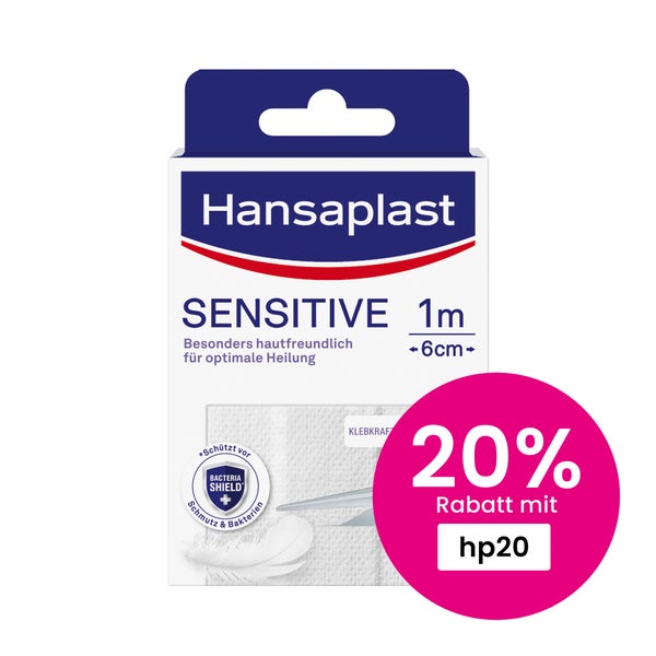 Hansaplast Sensitive Pflaster 10cm x 6cm 1 St