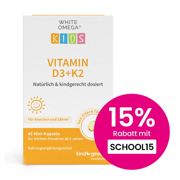 Vitamin D3K2 Kapseln für Kinder – WHITE OMEGA® Kids 45 St