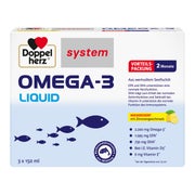 Produktabbildung: Doppelherz system Omega-3 Liquid 3X150 ml