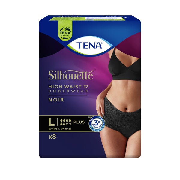 TENA Silhouette Plus Noir L Inkontinenz Pants 8 St