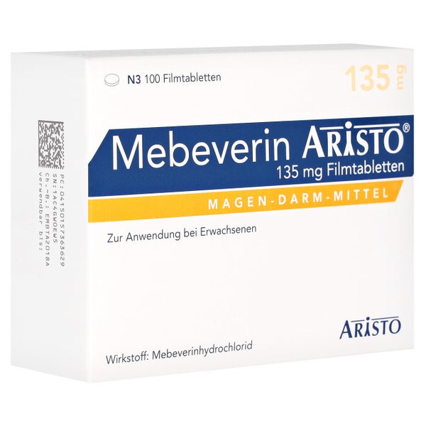 Mebeverin Aristo 135 mg Filmtabletten 100 St