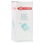 NOBA sterile Mullkompressen 12- lagig 20 x 5 Stück - 5 x 5 cm 20X5 St
