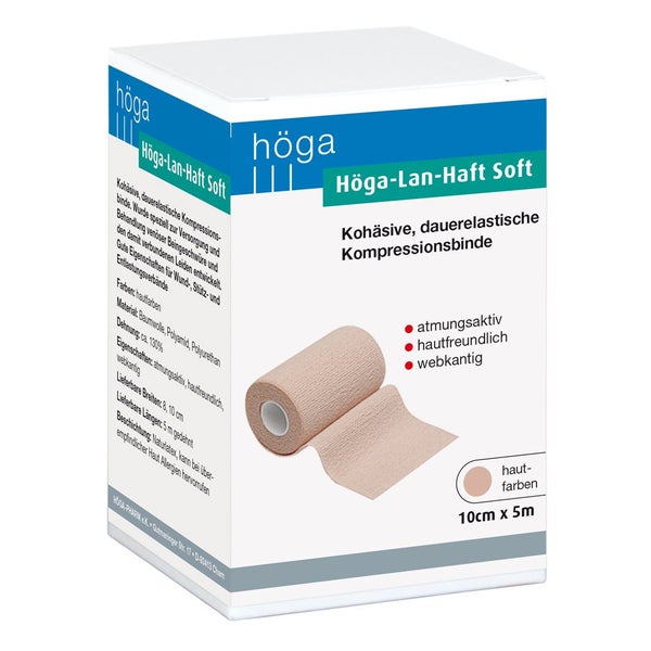 Höga-lan-haft Soft Kompressionsbinde 10 1 St