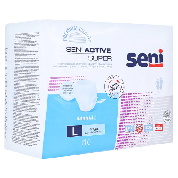 Seni Active Super Large Inkontinenzpants, 110 - 135 cm, 1500 ml 10 St