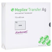 Mepilex Transfer Ag Schaumverband 7,5x8, 10 St