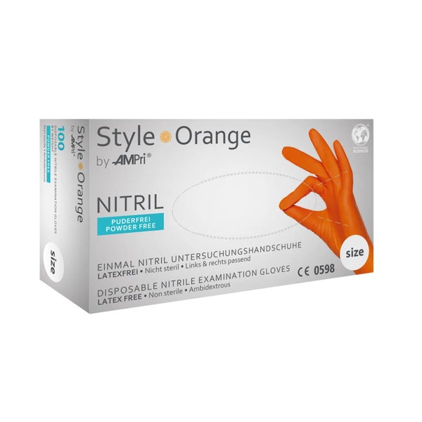Style Orange Unt.hands.nitril unster.pf 100 St 100 St