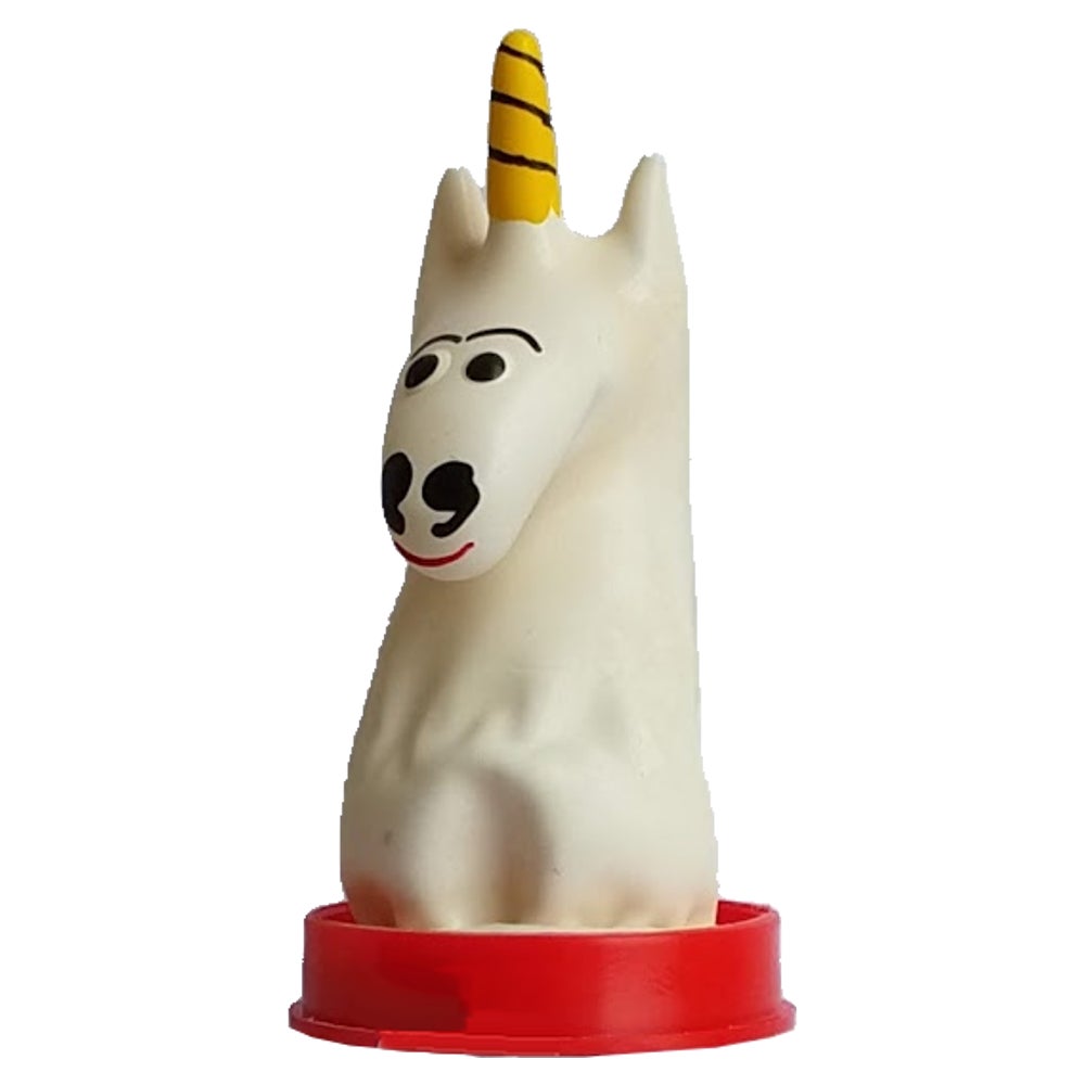 Scherzkondom mit Figur «Einhorn» 1 Stück, handbemalt (1 Stück) 1 St